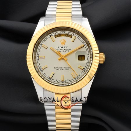Rolex Day Date Sarı Beyaz