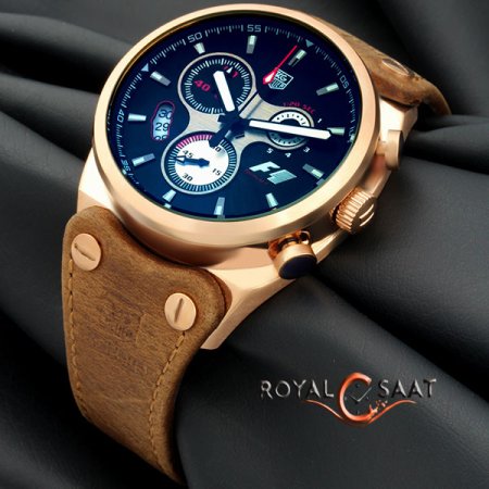 Tag Heuer F1 Gold Kasa Siyah Kadran