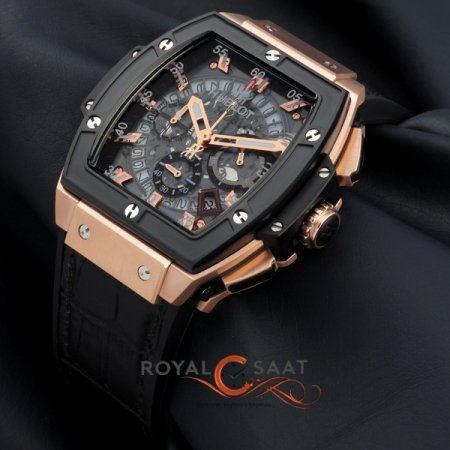 Hublot Senna Roze Kasa Siyah Bezel