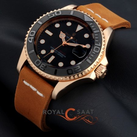 Rolex Yach Master Deri Kordon Yeni