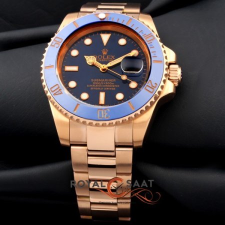 Rolex Submarine Seramik Mavi Bezel
