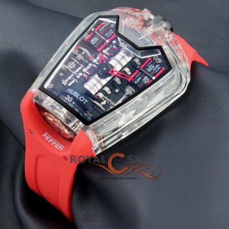 Hublot Laferrari Kırmızı Şeffaf