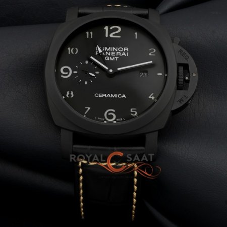 Panerai Luminor Gmt Ceramica Siyah Kadran