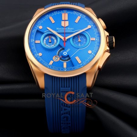 Tag Heuer Mercedes Benz Gold Kasa Mavi Kadran