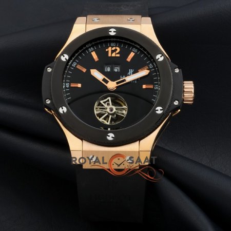 Hublot Tourbillon Siyah Sarı Kasa