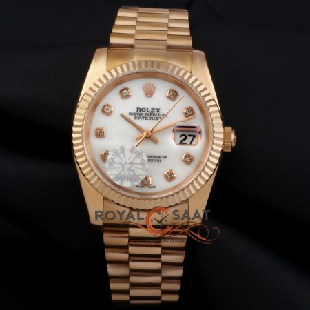 Rolex Oyster Perpetual Datejust Taşlı Sedef Kadran
