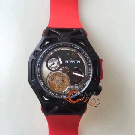 Hublot Ferrari Techframe Siyah Mat Kasa