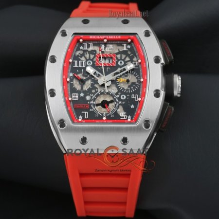 Richard Mille Gümüş Kasa Kırmızı
