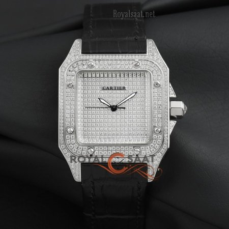 Cartier Gümüş Taşlı Kasa