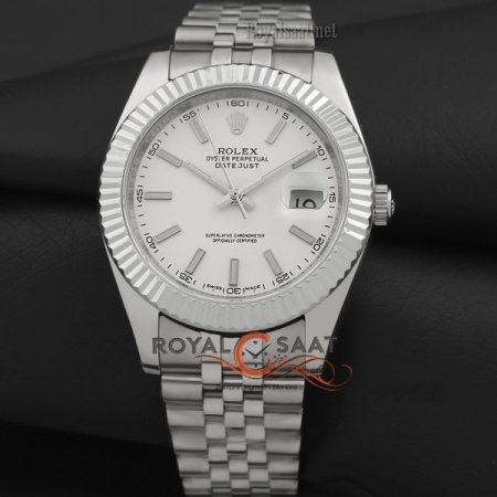 Rolex Oyester Perpetual Datejust Beyaz Kadran R