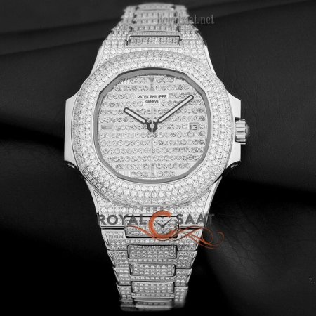 Patek Philippe Full Taşlı Kasa Gümüş