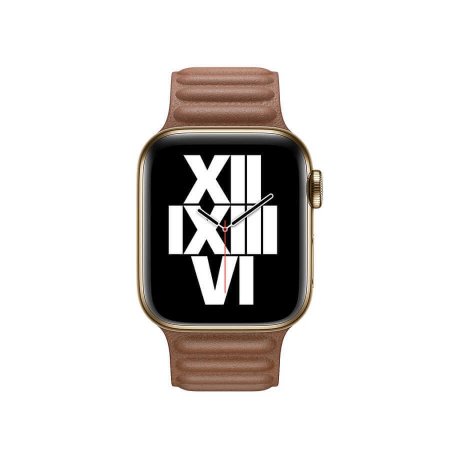 Apple Watch 44mm Deri Kordon Kahverengi
