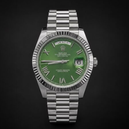 Rolex Day Date Yeşil Kadran Erkek Saati L-045